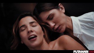 Sensual Futanari Girls with Huge Cocks Pleasuring Friends