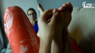 Czech Soles – Sexy Foot Worship with Lesbian Roommates’ Smelly Feet